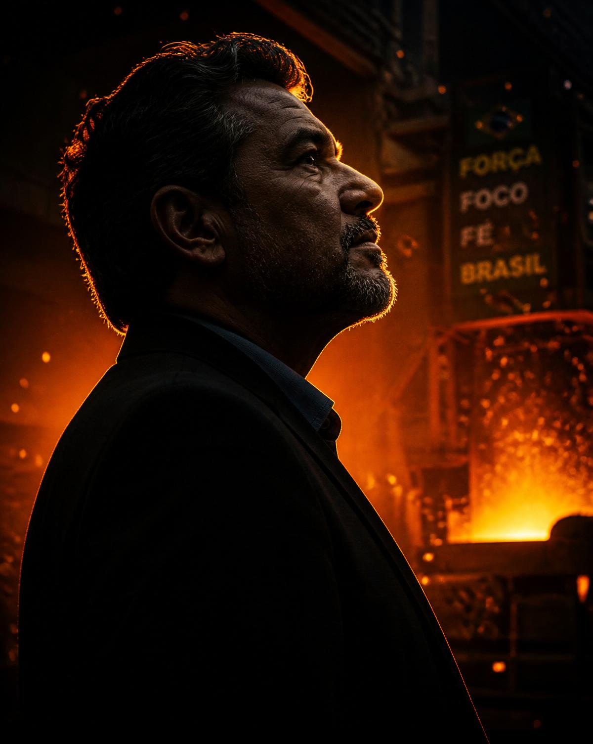 Fundador do Iron Club em ambiente industrial